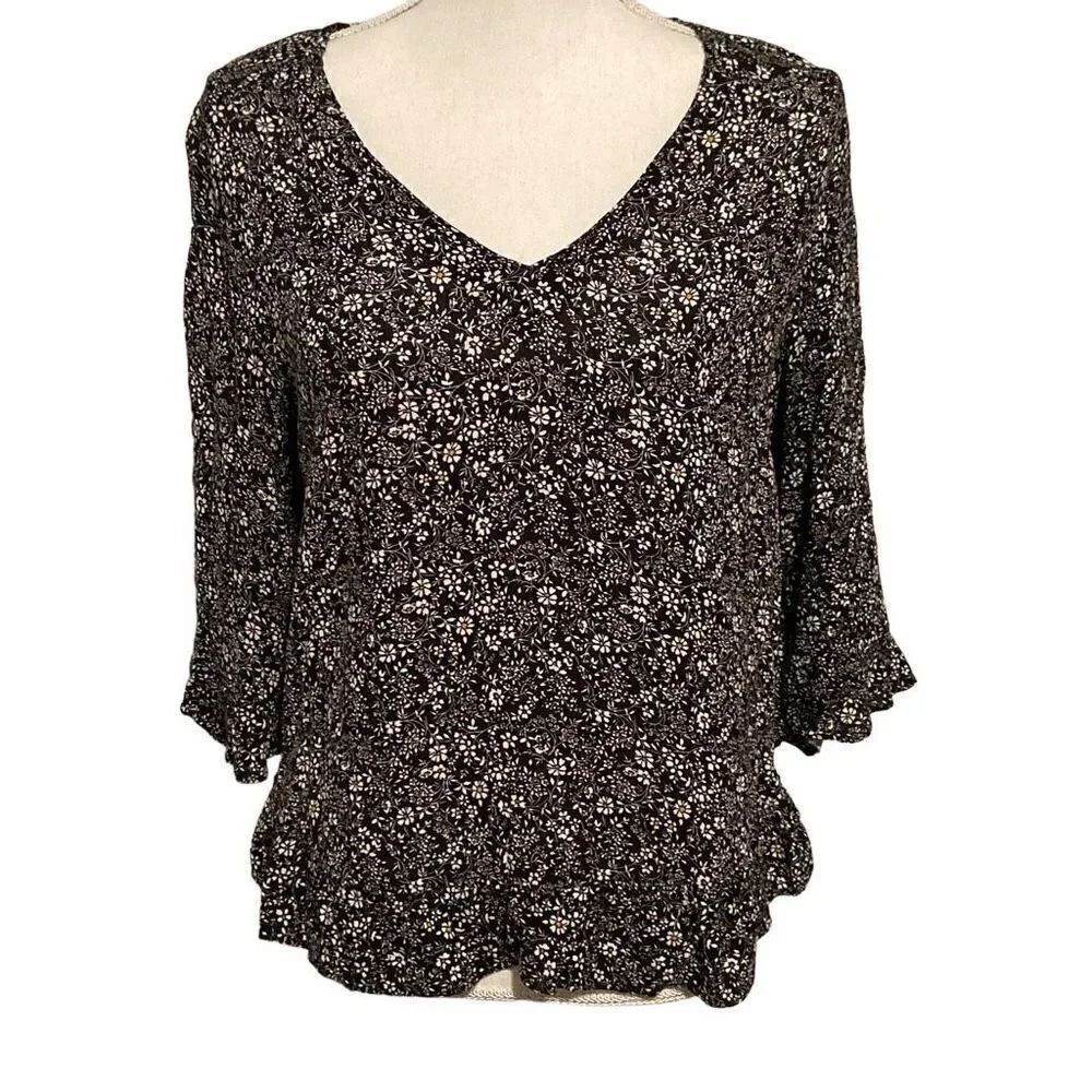 Cynthia Rowley Flowy Floral Blouse